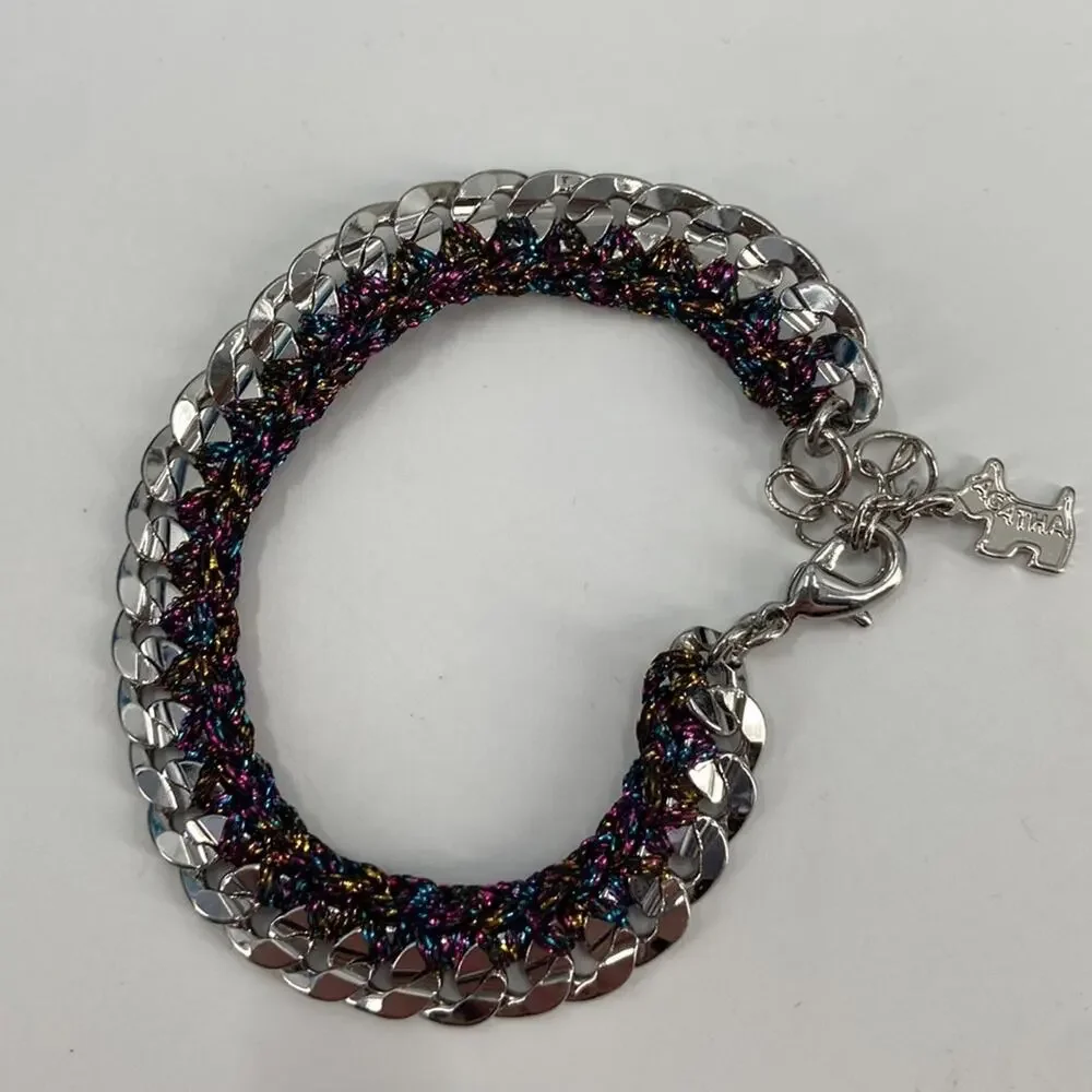 Agatha multi colored detail chain bracelet